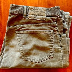 5-pocket Corduroy Pants | Vintage | Abercrombie & Fitch | Relaxed Fit | 34 x 32